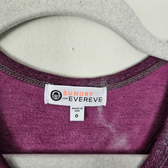 Sundry for Evereve The Weekender Dress Racerback Berry Tie Dye Size 0 - Picture 5 of 8